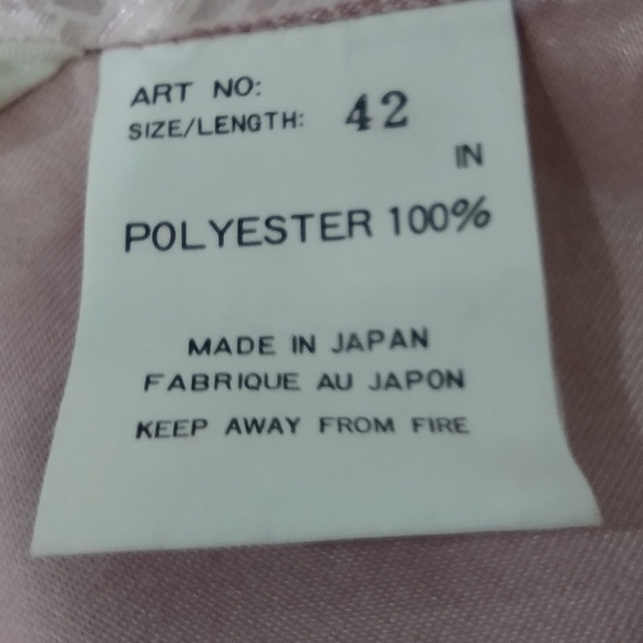 Floral Silky Floral Kimono Robe Womens XL Pink Made in Japan Retro 90s Y2K - Picture 8 of 8